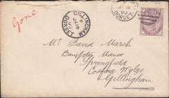 119890 1899 UNDELIVERED MAIL GILLINGHAM DORSET.