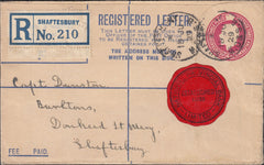 119953 1929 DORSET/'SHAFTESBURY M.O. AND S.B' DATE STAMP.