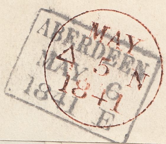 119998 1841 1D RED PL. TEN (SG7)(OB) ON COVER BROMYARD TO HEREFORD.