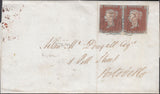 120019 PL.30 (SG8) HORIZONTAL PAIR (PD PE) ON COVER EDINBURGH TO PORTOBELLO WITH EDINBURGH MALTESE CROSSES (SPEC B1ty).