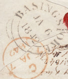 120035 1842 BASINGSTOKE MALTESE CROSS ON ENVELOPE TO WELWYN, HERTS.