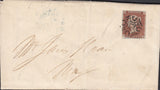 120036 1843 NON DISTINCTIVE BELFAST MALTESE CROSS ON COVER TO MOY.