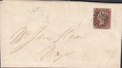 120036 1843 NON DISTINCTIVE BELFAST MALTESE CROSS ON COVER TO MOY.