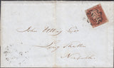 120071 1843 NORWICH DISTINCTIVE MALTESE CROSS ON COVER TO LONG STRATTON.