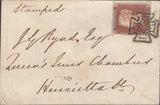 120083 1843 DISTINCTIVE MALTESE CROSS OF DUBLIN (SPEC B1tf) ON COVER/PL.24 (SG8)(RB).