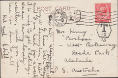 120107 1928 UNDERPAID MAIL WEYMOUTH TO ADELAIDE AUSTRALIA.
