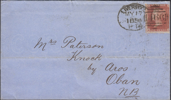 120148 PL.31 (SG29)(KK) ON COVER LIVERPOOL TO OBAN WITH GOTHIC K'S (SPEC C8j).