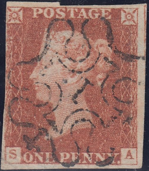 120226 LONDON NO. '1' IN MALTESE CROSS (SPEC B1ua)/PL.32 (SG)(SA).