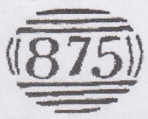 120419 1840 2D BLUE PL.2 (SG5) HORIZONTAL PAIR (MK ML) CANCELLED 1844 '875' NUMERALS OF WHITBY (YORKS)(SPEC D1xc).