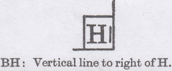 120616 PL.157 (SG8)(BH CONSTANT VARIETY 'VERTICAL LINE TO RIGHT OF H' SPEC B2l).