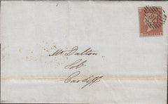 120740 PL.161 (SG8)(GK) ON COVER LONDON TO CARDIFF.
