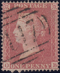 120883 1857 1D PL.42 MATCHED PAIR PERF. 14 AND PERF. 16 (SG36) LETTERED OB.