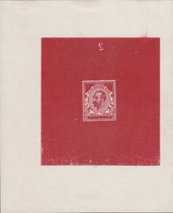 120892 1911 ½D DOWNEY HEAD DIE PROOF OF ACCEPTED DESIGN WITHOUT VALUE, INSCRIBED '2' REVERSED.