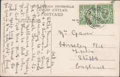 121077 1912 ½D DOWNEY USED ON MAIL AUSTRALIA TO ENGLAND.