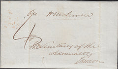 121299 1845 MAIL PORTSEA (HANTS) TO ADMIRALTY OFFICE LONDON WITH 'PORTSEA' UDC (HA922).