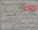 121511 1912 DOWNEY HEAD ISSUE ON COVER TWICKENHAM TO CONSTANTINOPLE.