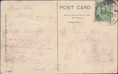 121555 1913 OBORNE/SHERBORNE RUBBER DATE STAMP ON MAIL TO ESSEX.