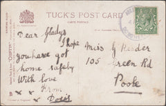 121588 1918 ASKERSWELL/DORCHESTER RUBBER DATE STAMP TO POOLE.