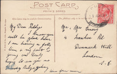 121616 1925 HOLT/WIMBORNE RUBBER DATE STAMP TO LONDON.