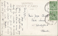 121626 1928 SHAFTESBURY SKELETON DATE STAMP TO HANTS.