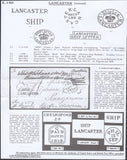 121637 1819 MAIL CHELMSFORD TO USA WITH 'SHIP' AND 'LANCASTER' HAND STAMPS.
