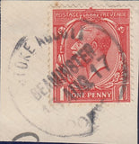 121690 1914 STOKE ABBOTT/BEAMINSTER/DORSET RUBBER DATE STAMP TO FLEET.