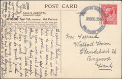 121697 1924 STOURTON CAUNDLE/BLANDFORD RUBBER DATE STAMP TO RINGWOOD.