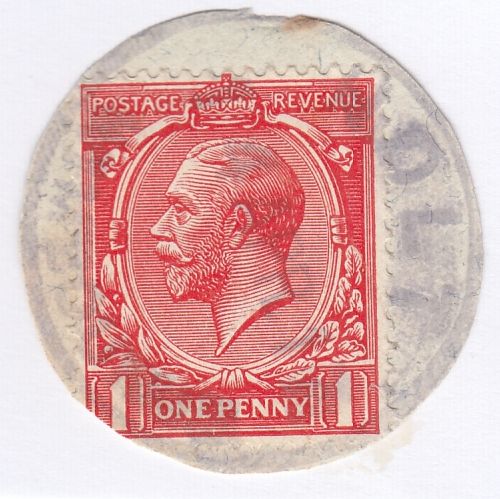 121716 1921 HOLT/WIMBOURNE RUBBER DATE STAMP LOCAL USAGE.