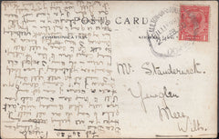121720 1920 MILTON-ON-STOUR/GILLINGHAM/DORSET RUBBER DATE STAMP TO MERE WILTS.
