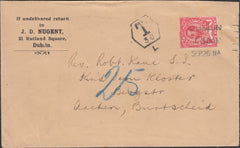 121755 1911 UNDERPAID MAIL DUBLIN TO GERMANY WITH 1D DOWNEY (SG329).