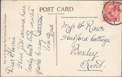 121770 1926 SWANAGE/DORSET SKELETON STYLE DATE STAMP TO BEXLEY KENT.