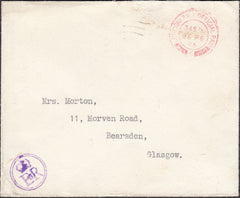 121775 1953 'CROWN/EIIR' ROYAL CACHET USED IN LONDON.