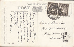121826 1942 UNPAID MAIL PLYMOUTH TO SHERBORNE.