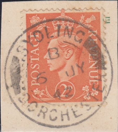 121855 1942 SYDLING/DORCHESTER DATE STAMP.