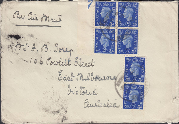 121862 1941 MAIL BLANDFORD (DORSET) TO AUSTRALIA.