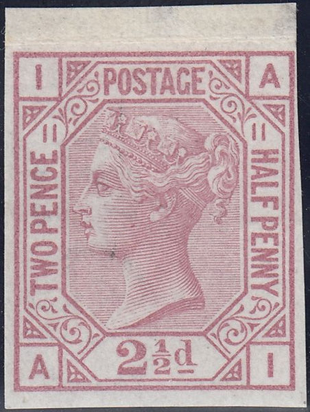 121886 1878 2½D ROSY-MAUVE PL.11 (SG141) IMPERFORATE IMPRIMATUR.