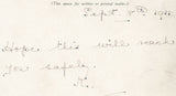 121905 1911 FIRST OFFICIAL U.K. AERIAL POST/LONDON POST CARD IN OLIVE-GREEN TO CARNARVON.
