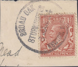 121962 1924 BROAD OAK/STURMINSTER/NEWTON DORSET RUBBER DATE STAMP.
