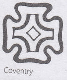 121979 COVENTRY DISTINCTIVE MALTESE CROSS (SPEC B1te)/PL.24(SG8)(AE) MISSING IMPRIMATUR LETTERING.