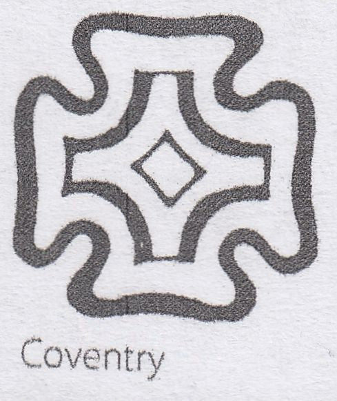 121979 COVENTRY DISTINCTIVE MALTESE CROSS (SPEC B1te)/PL.24(SG8)(AE) MISSING IMPRIMATUR LETTERING.