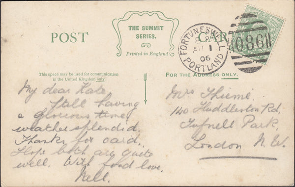 121993 COLLECTION OF FORTUNESWELL, PORTLAND (DORSET) CANCELLATIONS.