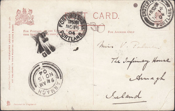 121993 COLLECTION OF FORTUNESWELL, PORTLAND (DORSET) CANCELLATIONS.