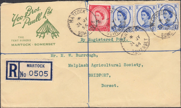 121998 COLLECTION OF BRIDPORT (DORSET) CANCELLATIONS AND DATE STAMPS.