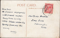 122014 1928 MAIL TO KILMINGTON WITH GILLINGHAM/DORSET RUBBER DATE STAMP.
