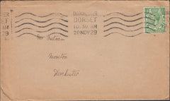 122043 1929 MAIL USED IN DORCHESTER, CONTENTS WITH FINE BILLHEAD.