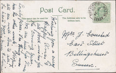 122178 1909 MAIL WITH 'MILTON.ABBAS/BLANDFORD' DATE STAMP.