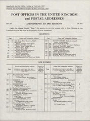 122246 JULY 1967 POST OFFICE AMENDMENT NOTICE.