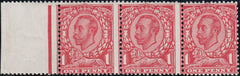 122307 1912 1D DOWNEY DIE 2 WATERMARK SIMPLE CYPHER (SG345) UNUSUAL 'NARROW STAMP'.