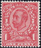 122328 1912 1D DOWNEY DIE 2 WATERMARK SIMPLE CYPHER, MINT SHADES, NO CROSS VARIETY AND WATERMARK VARIETIES (SG345).