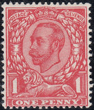 122328 1912 1D DOWNEY DIE 2 WATERMARK SIMPLE CYPHER, MINT SHADES, NO CROSS VARIETY AND WATERMARK VARIETIES (SG345).